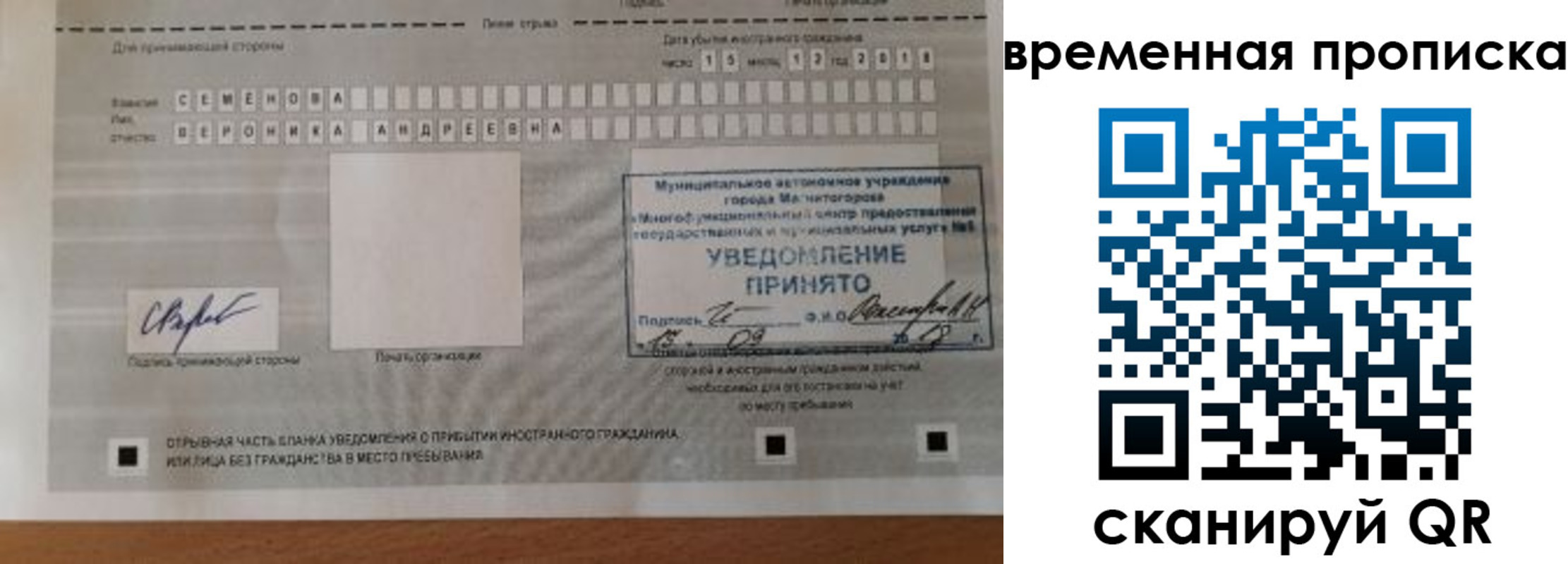 временная регистрация собственник в Кушве